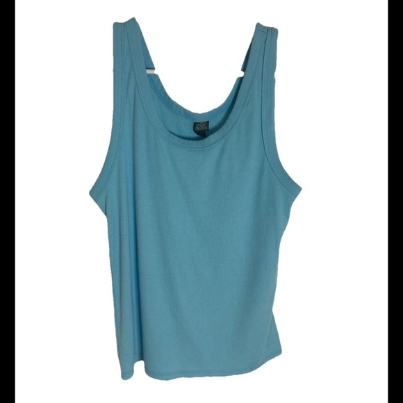 wild fable Tops - Wild Fable Women's Tank-Top, Fitted, Light Blue, Size L (0323)